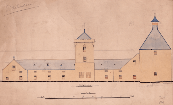 DGV P61, Dailuaine Distillery, 1889 East Elevation (2)